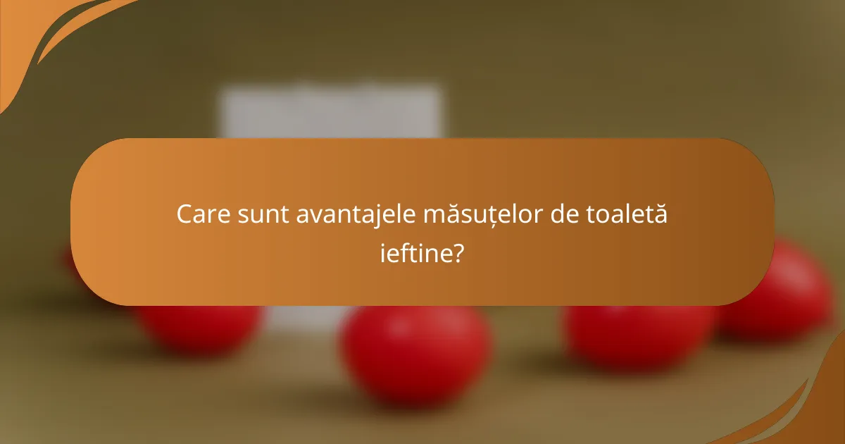 Care sunt avantajele măsuțelor de toaletă ieftine?