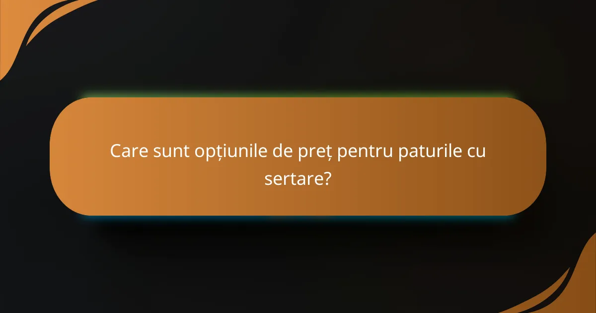 Care sunt opțiunile de preț pentru paturile cu sertare?
