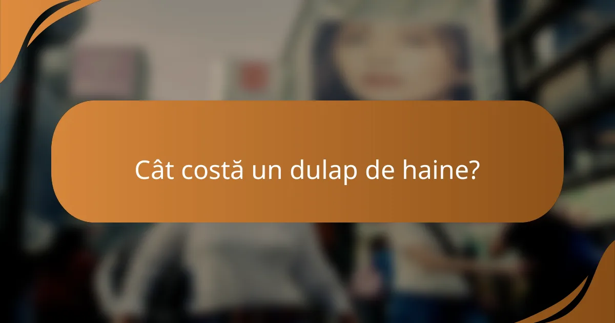 Cât costă un dulap de haine?