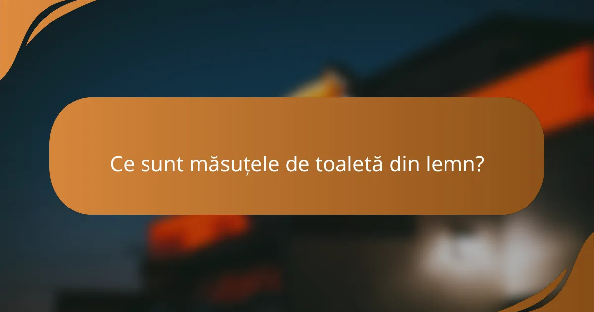 Ce sunt măsuțele de toaletă din lemn?