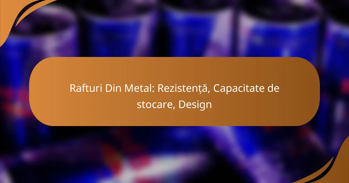Rafturi Din Metal: Rezistență, Capacitate de stocare, Design